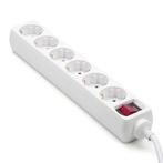 Stekkerdoos 6-voudig | 5 meter (Schakelaar, Wit), Verzenden, Nieuw