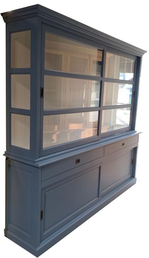 Buffetkast oud blauw Putten 240cm soft close, Huis en Inrichting, Kasten | Buffetkasten, Ophalen of Verzenden