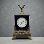 Klok - Antiek Marmer, Brons - 1940-1950, Antiek en Kunst