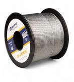 Staalkabel op rol -2.5 mm 150 meter op katrol, Verzenden, Nieuw