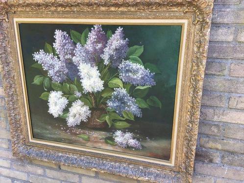 J.W. Hubert (XX) - Stilleven bloemen, Antiek en Kunst, Kunst | Schilderijen | Klassiek