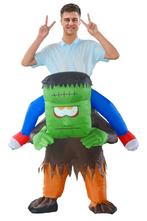 KIMU® Opblaas Kostuum Zittend op Frankenstein Opblaasbaar pa, Kleding | Heren, Carnavalskleding en Feestkleding, Carnaval, Nieuw
