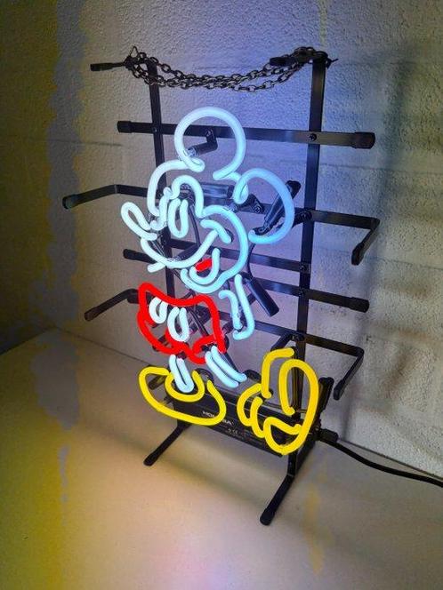 Mickey Mouse, Glas Neon, Antiek en Kunst, Antiek | Meubels | Stoelen en Banken