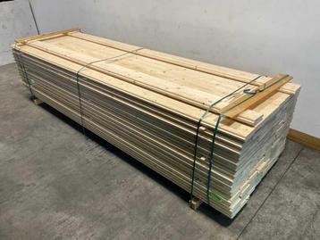 Veiling - 50x Vuren blokhutprofiel mes- en groef 239x14,5x4, beschikbaar voor biedingen