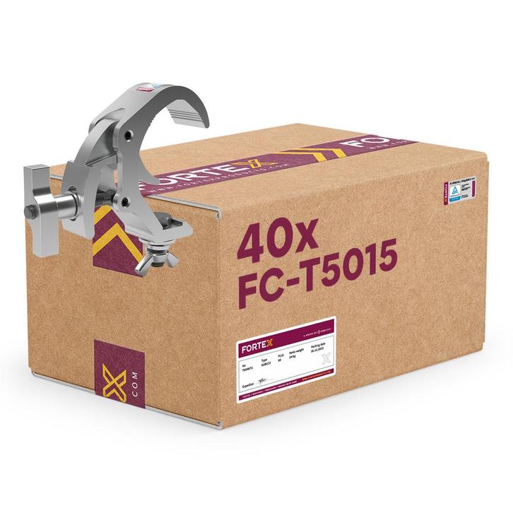 40× FORTEX Selflock Coupler Light WLL 50kg Ø48-51mm, Muziek en Instrumenten, Licht en Laser, Verzenden