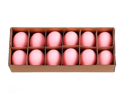 Kippeneieren roze - set van 12 stuks echte leeggeblazen, Hobby en Vrije tijd, Knutselen, Nieuw, Ophalen of Verzenden