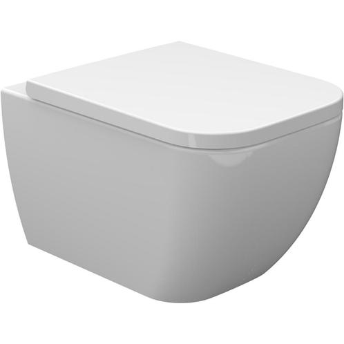 Wiesbaden Sky Wandcloset Verkort met Sky Toiletzitting -, Doe-het-zelf en Verbouw, Sanitair, Nieuw, Ophalen of Verzenden