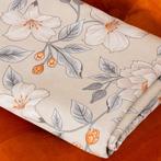 Telo d’Arredo Orlato – Camelie op warm beige – dekbed / hoes