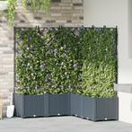 vidaXL Plantenbakken 5 st met latwerk 120x120x143 cm, Verzenden, Nieuw, Kunststof