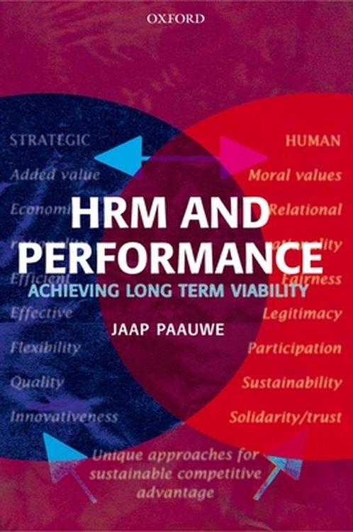 HRM and Performance 9780199273911 J. Paauwe, Boeken, Overige Boeken, Gelezen, Verzenden
