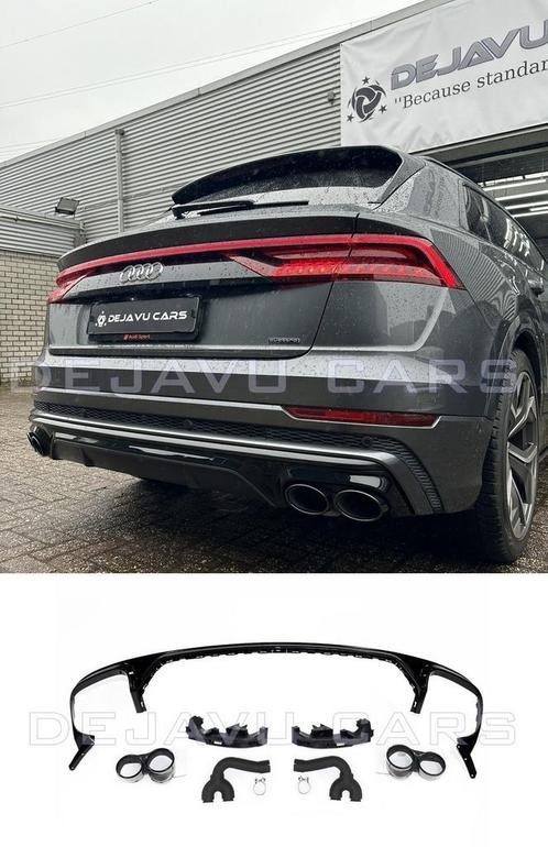 SQ8 Look Diffuser + Uitlaat sierstukken voor Audi Q8 SUV S l, Auto diversen, Tuning en Styling, Ophalen of Verzenden