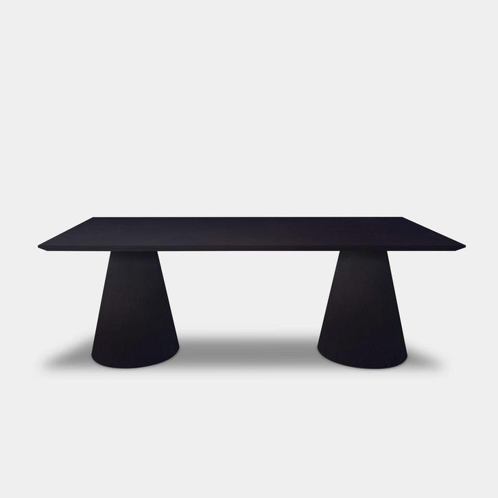 Tafel Rechthoekig Eikenhout  Kegelpoot  240x100, Huis en Inrichting, Tafels | Eettafels