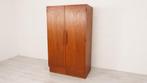 Vintage Kledingkast Teak Deens 60 Cm Diep, Met lade(s), Teakhout, Zo goed als nieuw, Retro, vintage, mid-century modern, scandinavisch design, deens