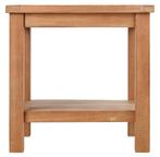 Teakea - Teak Tuin Bijzettafel | 50x50cm | Onderblad | Strak, 45 tot 60 cm, Minder dan 55 cm, Verzenden, Vierkant