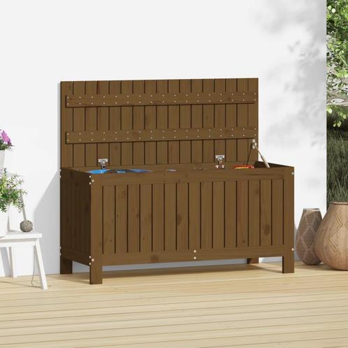 vidaXL Tuinbox 108x42,5x54 cm massief grenenhout honingbruin, Tuin en Terras, Overige Tuin en Terras, Nieuw, Verzenden