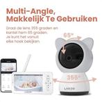2dekans | Lakoo BabyGuard Babyfoon - met Camera én App -, Kinderen en Baby's, Babyfoons, Ophalen of Verzenden, Zo goed als nieuw