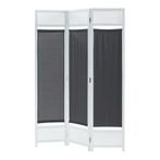 Kamerscherm Dorotea scheidingswand 120x170 cm wit en donkerg, Verzenden, Nieuw