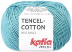 Katia Tencel-Cotton - 10 turquoise - Lyocell/Katoen Garen, Hobby en Vrije tijd, Breien en Haken, Ophalen of Verzenden, Nieuw