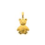 Gouden hanger van een teddybeer (kettinghanger, geelgoud), Sieraden, Tassen en Uiterlijk, Bedels, Overige merken, Goud, Gebruikt