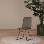 Set van 6 olijf kleur leren eetkamerstoelen Roos, Huis en Inrichting, Stoelen, Nieuw, Leer, Ophalen of Verzenden, Eén