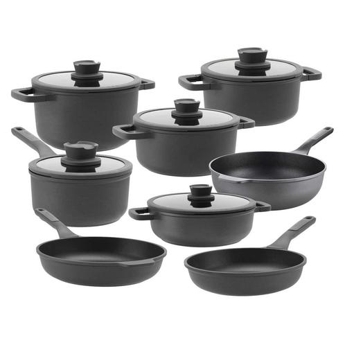 Berghoff Leo Stone+ (Downdraft) Pannenset – 13 Delig, Huis en Inrichting, Keuken | Potten en Pannen, Verzenden