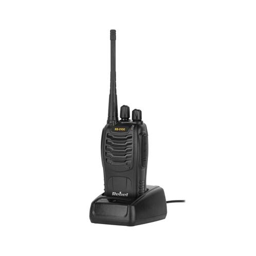Rebel PMR RB-100 portofoon - walkie talkie - handradio - 4km, Caravans en Kamperen, Kampeeraccessoires, Ophalen of Verzenden