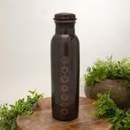 Puur koperen waterfles 7 chakra’s antique ± 950 ml (zware, Nieuw