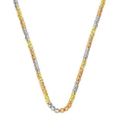 Handmade - Halsketting - 14 karaat Geel goud - Kleurrijke, Sieraden, Tassen en Uiterlijk, Kettingen
