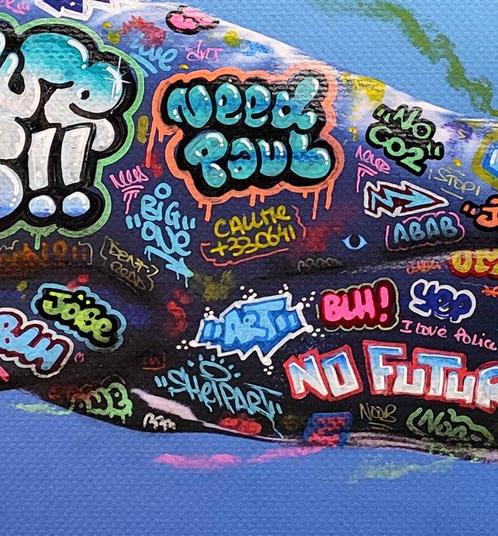 BLACH (Maxime Blachère) - We Need Paul (Baleine), Antiek en Kunst, Kunst | Schilderijen | Modern
