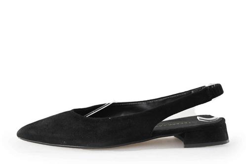 Stefano Lauran Slingbacks in maat 38 Zwart | 10% extra, Kleding | Dames, Schoenen, Zwart, Zo goed als nieuw, Verzenden
