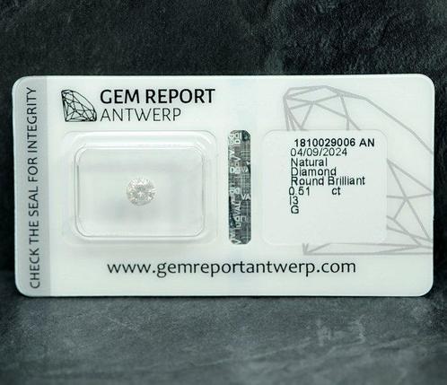 Zonder Minimumprijs - 1 pcs Diamant (Natuurlijk) - 0.51 ct -, Sieraden, Tassen en Uiterlijk, Edelstenen