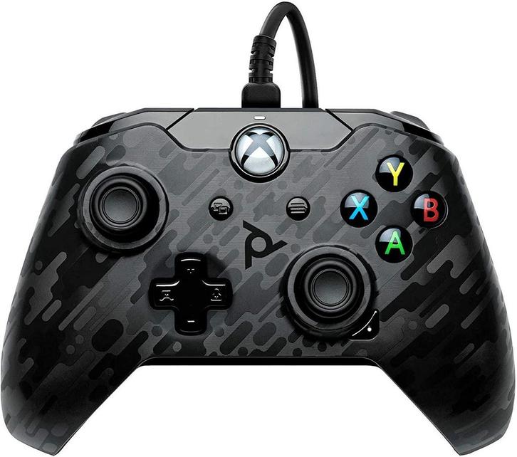 Xbox One Controller Wired - Black Camo - PDP Xbox One, Spelcomputers en Games, Spelcomputers | Xbox | Accessoires, Zo goed als nieuw