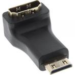 Mini HDMI - HDMI adapter - 90° haaks naar beneden, Audio, Tv en Foto, Nieuw, Ophalen of Verzenden