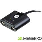 ATEN 2-poorts USB 2.0-switch voor randapparatuur, Computers en Software, Netwerk switches, Verzenden, Nieuw