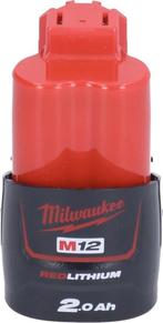 Milwaukee M12 B2 Li-Ion Accu 12V 2.0 Ah - 4932430064, Doe-het-zelf en Verbouw, Gereedschap | Handgereedschap, Ophalen of Verzenden