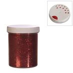 Glitter, rood quality flowerglitter pot 150 ml, Hobby en Vrije tijd, Ophalen of Verzenden, Nieuw