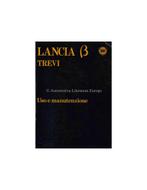 1981 LANCIA BETA TREVI INSTRUCTIEBOEKJE ITALIAANS, Auto diversen, Handleidingen en Instructieboekjes