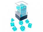 Mini Polydice Dobbelsteen Set Lichtblauw (7 stuks) | Chessex, Verzenden, Nieuw