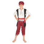 Piratenpak Kind Rood, Kinderen en Baby's, Carnavalskleding en Verkleedspullen, Verzenden, Nieuw