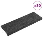 vidaXL Trapmatten Zelfklevend 30 stuks 65x21x4 cm Grijs, Doe-het-zelf en Verbouw, Ladders en Trappen, Verzenden, Nieuw
