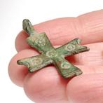 Byzantijns Brons Cross pendant (Zonder Minimumprijs)