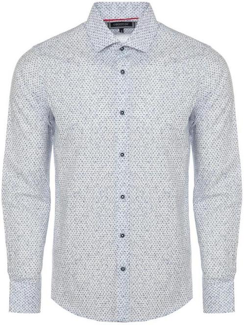 Casual Overhemd Print Lange Mouw Heren Carisma 8625 Wit, Kleding | Heren, Overhemden, Wit, Nieuw, Verzenden