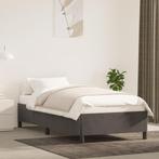 Fluwelen Bedframe 90x190 Donkergrijs - Tweedekansje - TOP..., 90 cm, Eenpersoons, Nieuw, 190 cm of minder