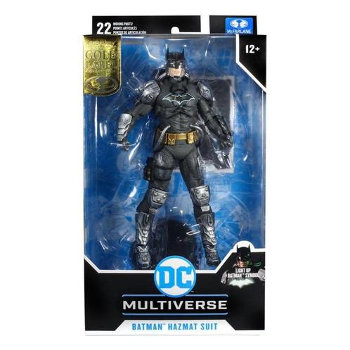 DC Multiverse  Batman Hazmat Suit Gold Label Light Up Bat..., Verzamelen, Poppetjes en Figuurtjes, Zo goed als nieuw, Verzenden