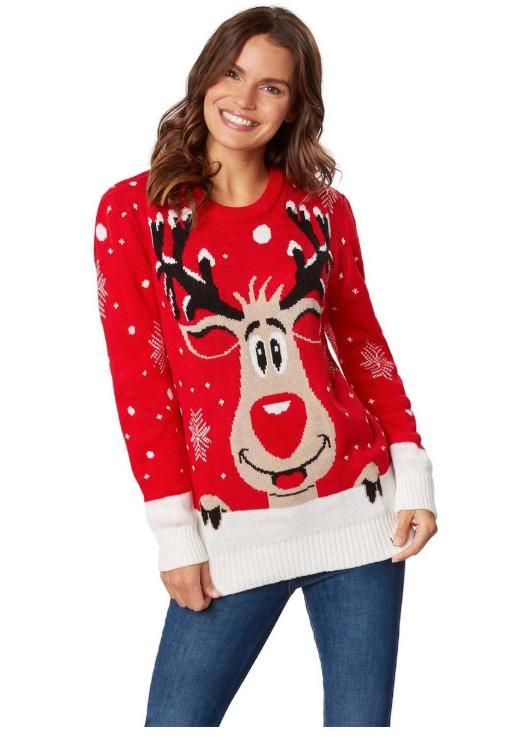 2dekans | DressForFun – Kersttrui Rudi Rendier – Maat XXL –, Diversen, Kerst, Zo goed als nieuw, Ophalen of Verzenden