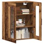 vidaXL Dressoir 69,5x34x90 cm bewerkt hout oud houtkleurig, Huis en Inrichting, Kasten | Dressoirs, Verzenden, Nieuw, Overige houtsoorten