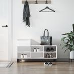 vidaXL Schoenenkast 102x36x60 cm bewerkt hout wit, Verzenden, Nieuw