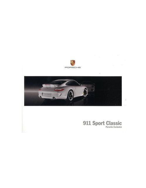 2009 PORSCHE 911 SPORT CLASSIC BROCHURE DUITS, Boeken, Auto's | Folders en Tijdschriften, Porsche