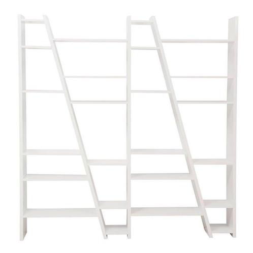 *WOONWINKEL* TemaHome Delta Schuine Wandkast 190 Cm Mat Wit, Huis en Inrichting, Kasten | Boekenkasten, Nieuw, Verzenden