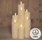 Ledkaarsenset ivory wax dripped druipkaarsen annas, Ophalen of Verzenden, Nieuw